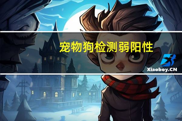 宠物狗检测弱阳性