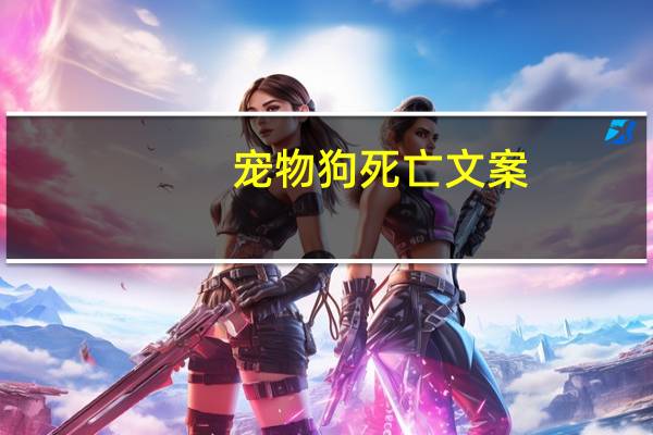宠物狗死亡文案