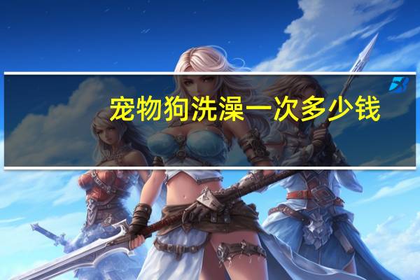 宠物狗洗澡一次多少钱