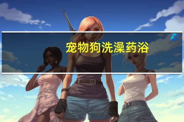 宠物狗洗澡药浴