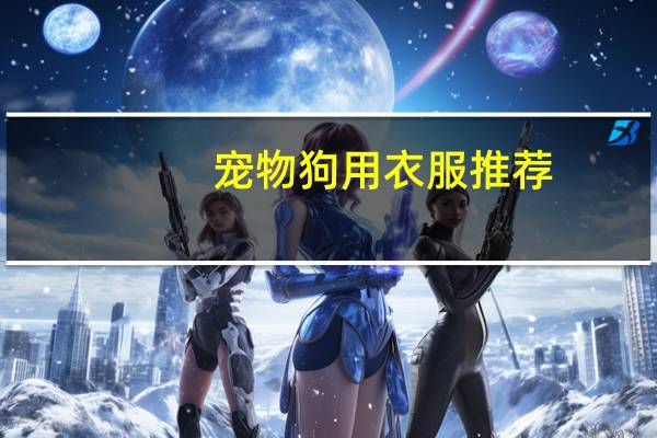 宠物狗用衣服推荐