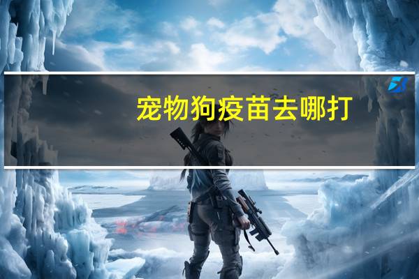 宠物狗疫苗去哪打