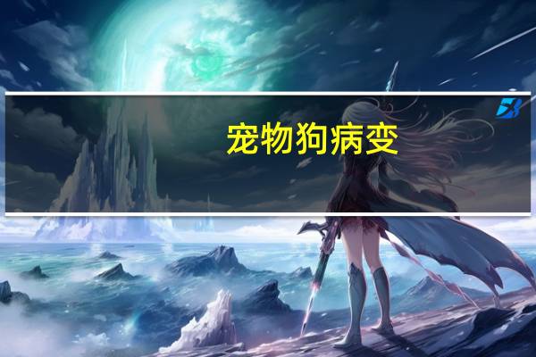 宠物狗病变