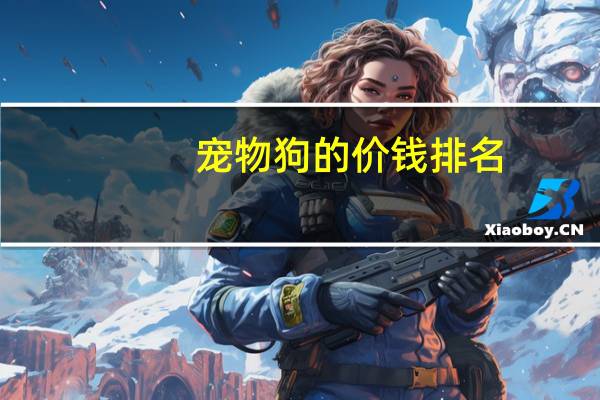 宠物狗的价钱排名