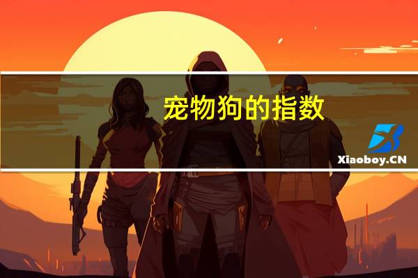 宠物狗的指数