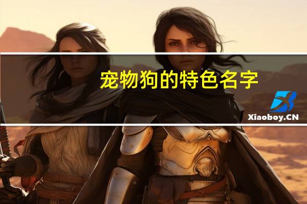 宠物狗的特色名字