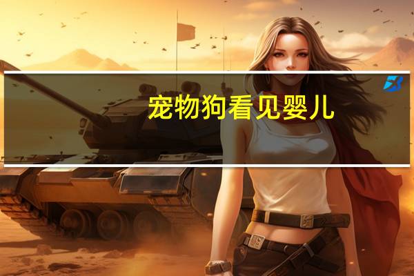 宠物狗看见婴儿