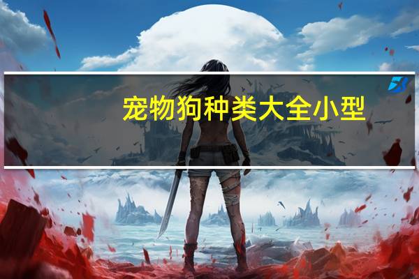宠物狗种类大全小型