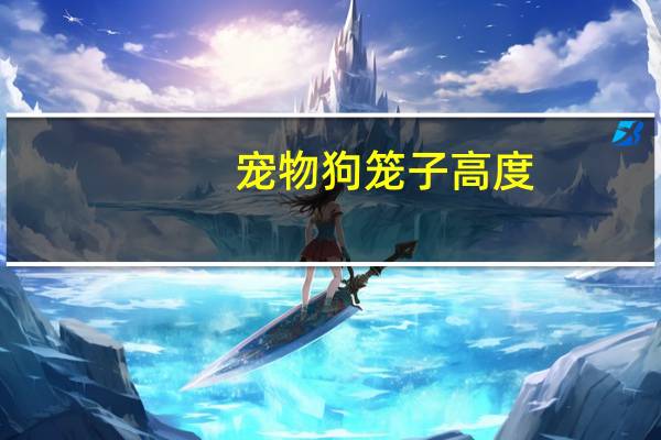 宠物狗笼子高度