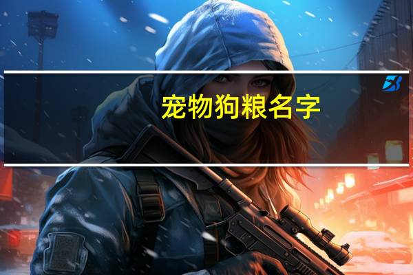 宠物狗粮名字