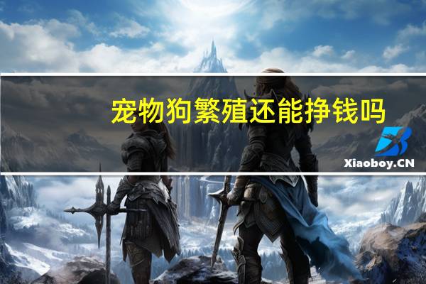 宠物狗繁殖还能挣钱吗