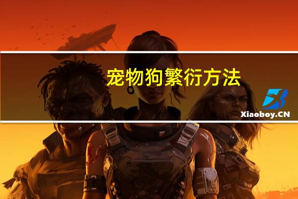 宠物狗繁衍方法