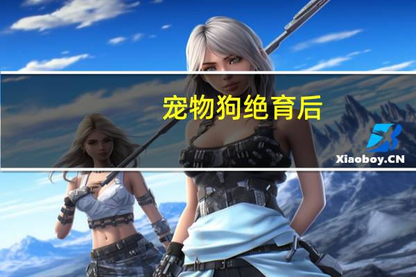 宠物狗绝育后