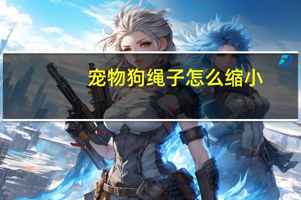 宠物狗绳子怎么缩小