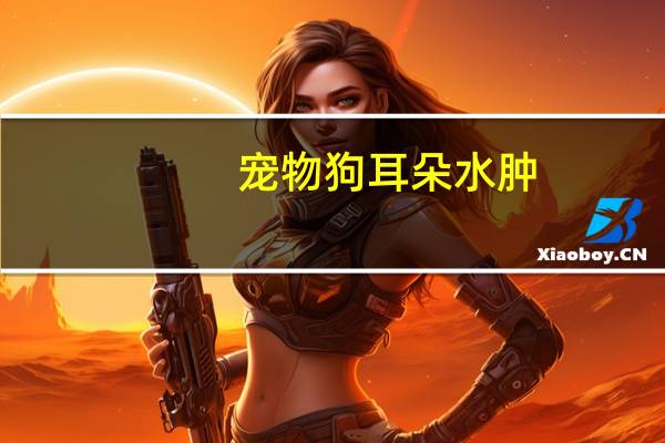 宠物狗耳朵水肿