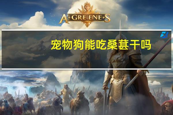 宠物狗能吃桑葚干吗