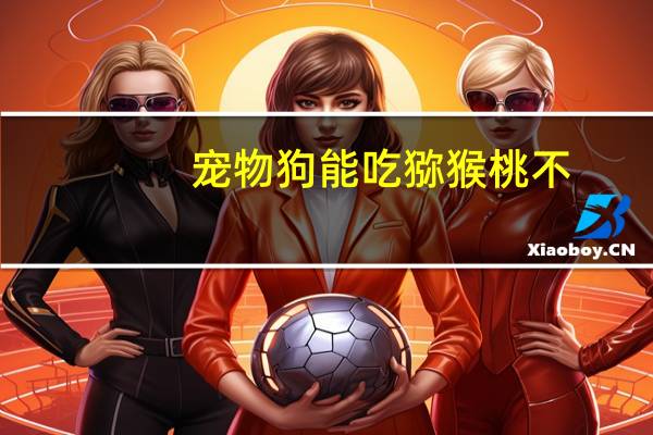 宠物狗能吃猕猴桃不