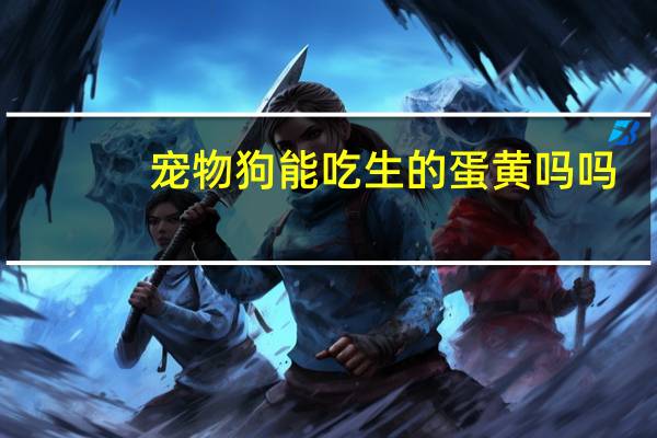 宠物狗能吃生的蛋黄吗吗