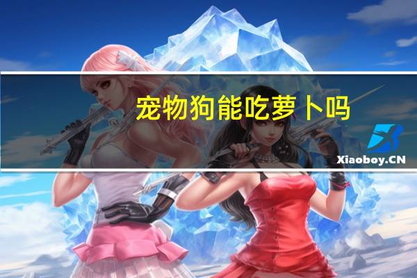 宠物狗能吃萝卜吗