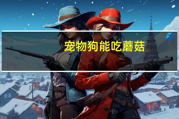 宠物狗能吃蘑菇