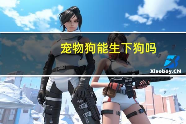 宠物狗能生下狗吗