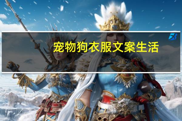 宠物狗衣服文案生活