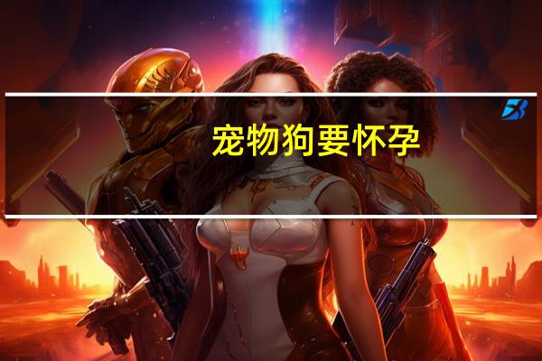 宠物狗要怀孕