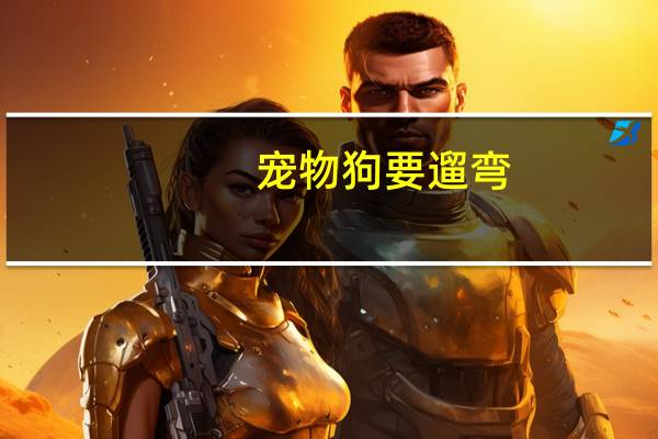 宠物狗要遛弯