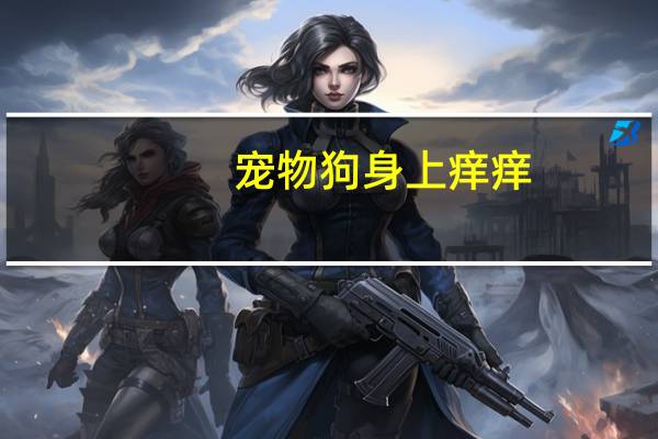 宠物狗身上痒痒