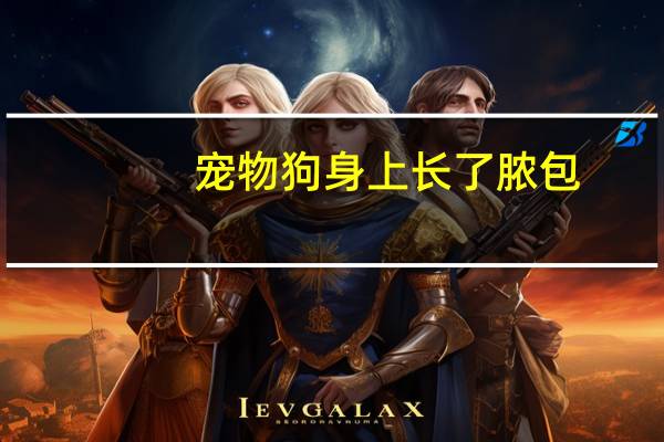 宠物狗身上长了脓包