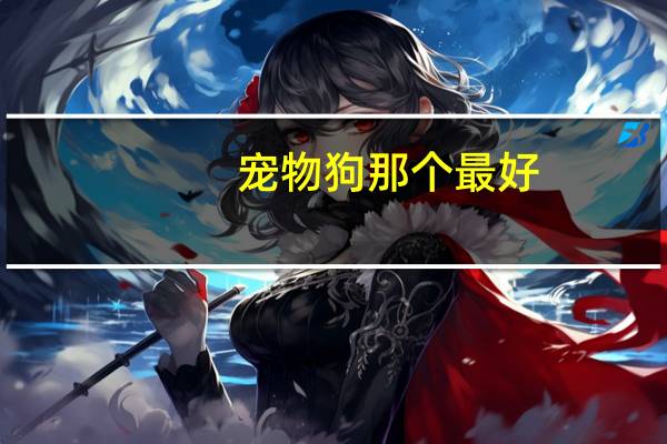 宠物狗那个最好