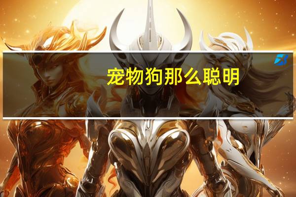 宠物狗那么聪明
