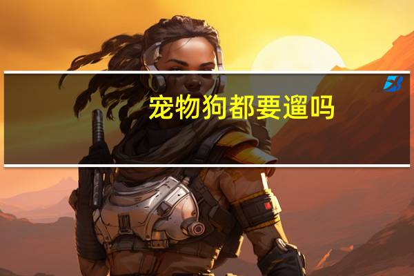 宠物狗都要遛吗