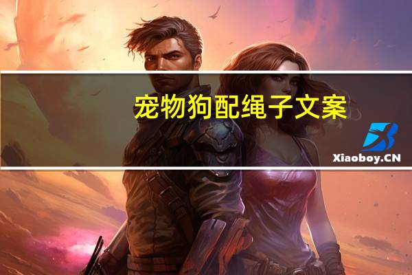 宠物狗配绳子文案