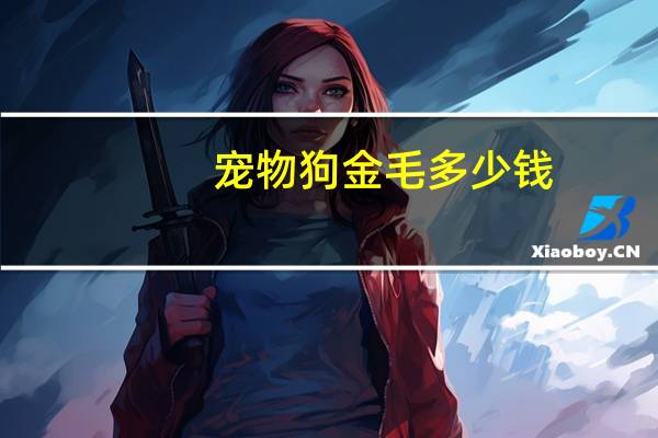 宠物狗金毛多少钱