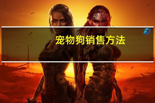 宠物狗销售方法