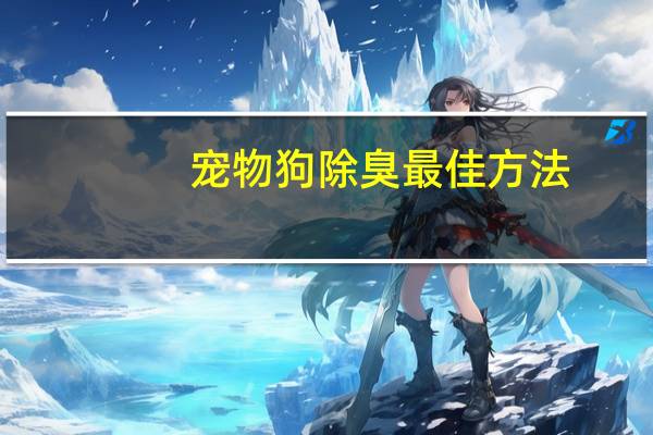 宠物狗除臭最佳方法