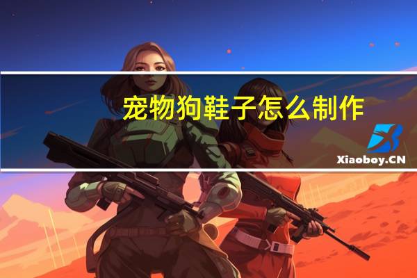 宠物狗鞋子怎么制作