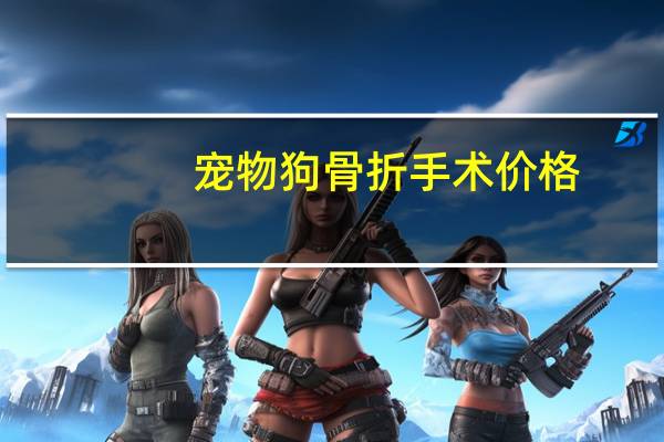 宠物狗骨折手术价格