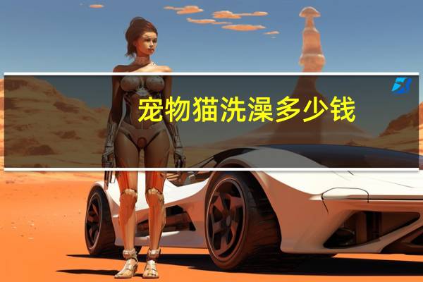 宠物猫洗澡多少钱