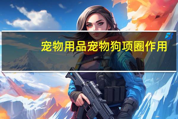 宠物用品宠物狗项圈作用
