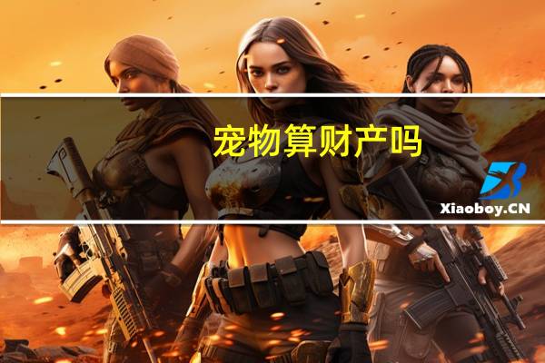 宠物算财产吗