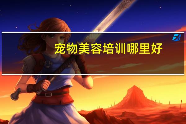 宠物美容培训哪里好