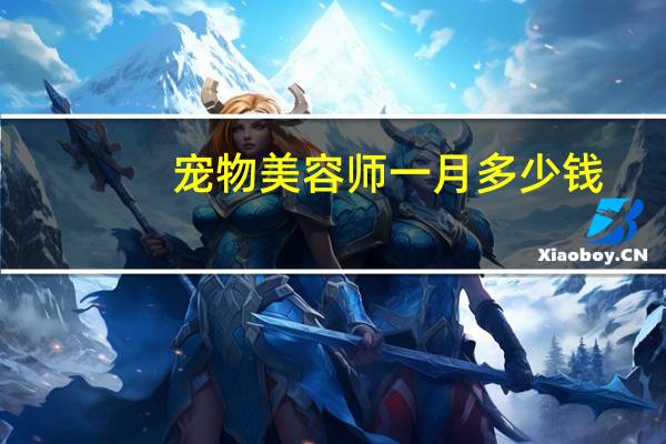 宠物美容师一月多少钱