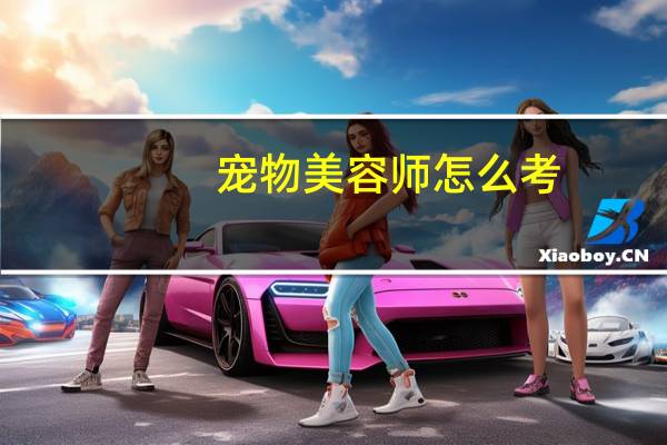 宠物美容师怎么考