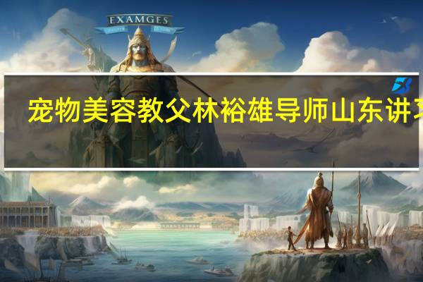 宠物美容教父林裕雄导师山东讲习会
