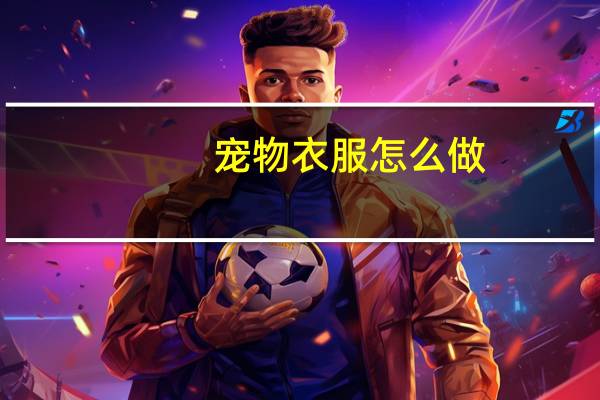 宠物衣服怎么做