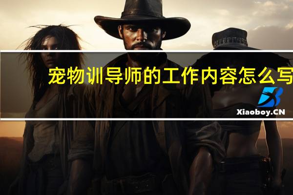 宠物训导师的工作内容怎么写（宠物训导师）