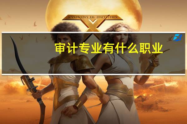 审计专业有什么职业