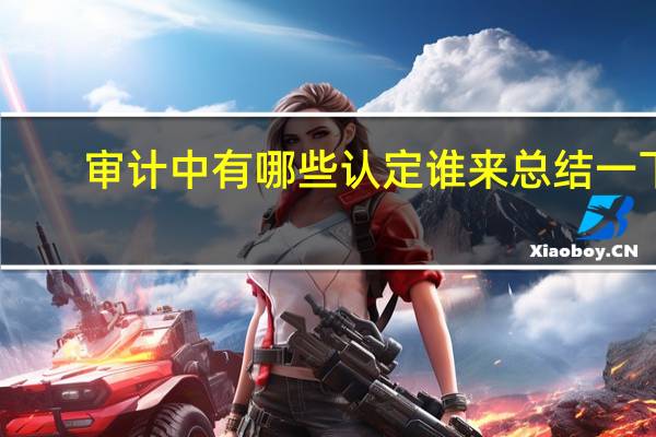 审计中有哪些认定 谁来总结一下